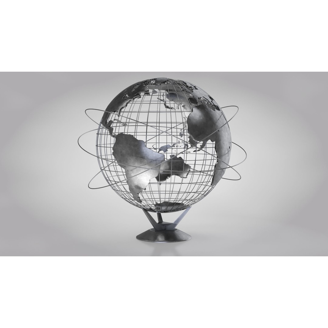 Earth Globe 3D Model – Photorealistic Decoration with PBR Textures - View 6