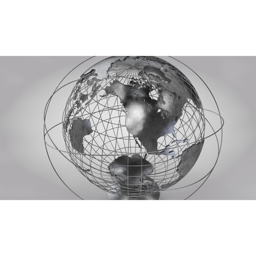 Earth Globe 3D Model – Photorealistic Decoration with PBR Textures - View 8