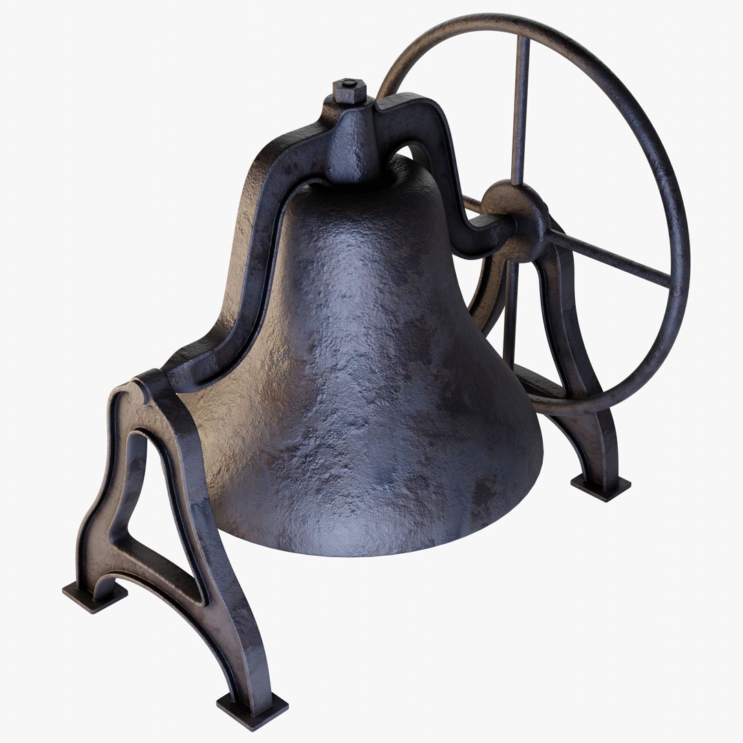 Antique Bell 3D Model – Highly Detailed Architectural Decoration, Blender, FBX, OBJ - View 4