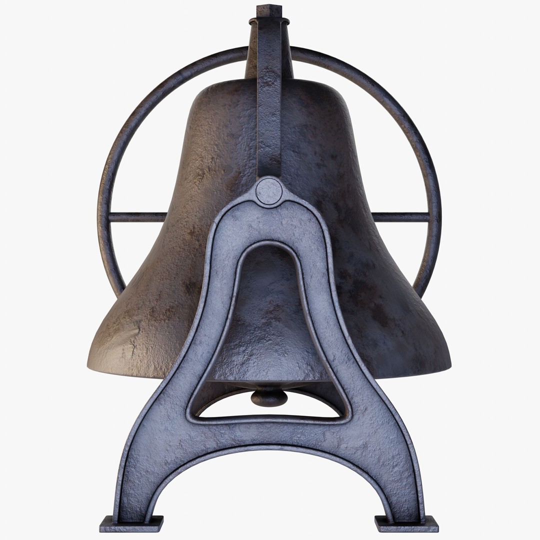 Antique Bell 3D Model – Highly Detailed Architectural Decoration, Blender, FBX, OBJ - View 5