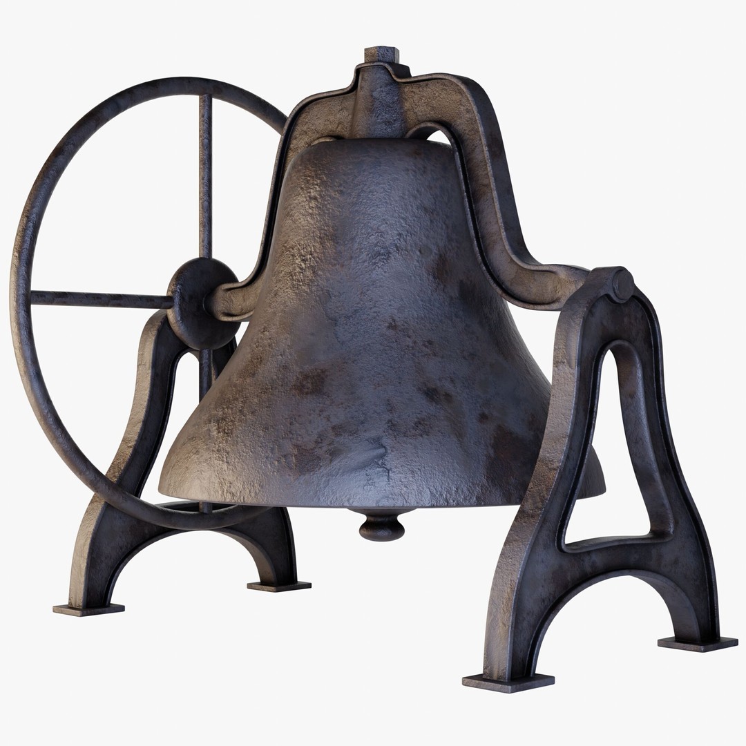 Antique Bell 3D Model – Highly Detailed Architectural Decoration, Blender, FBX, OBJ - View 6