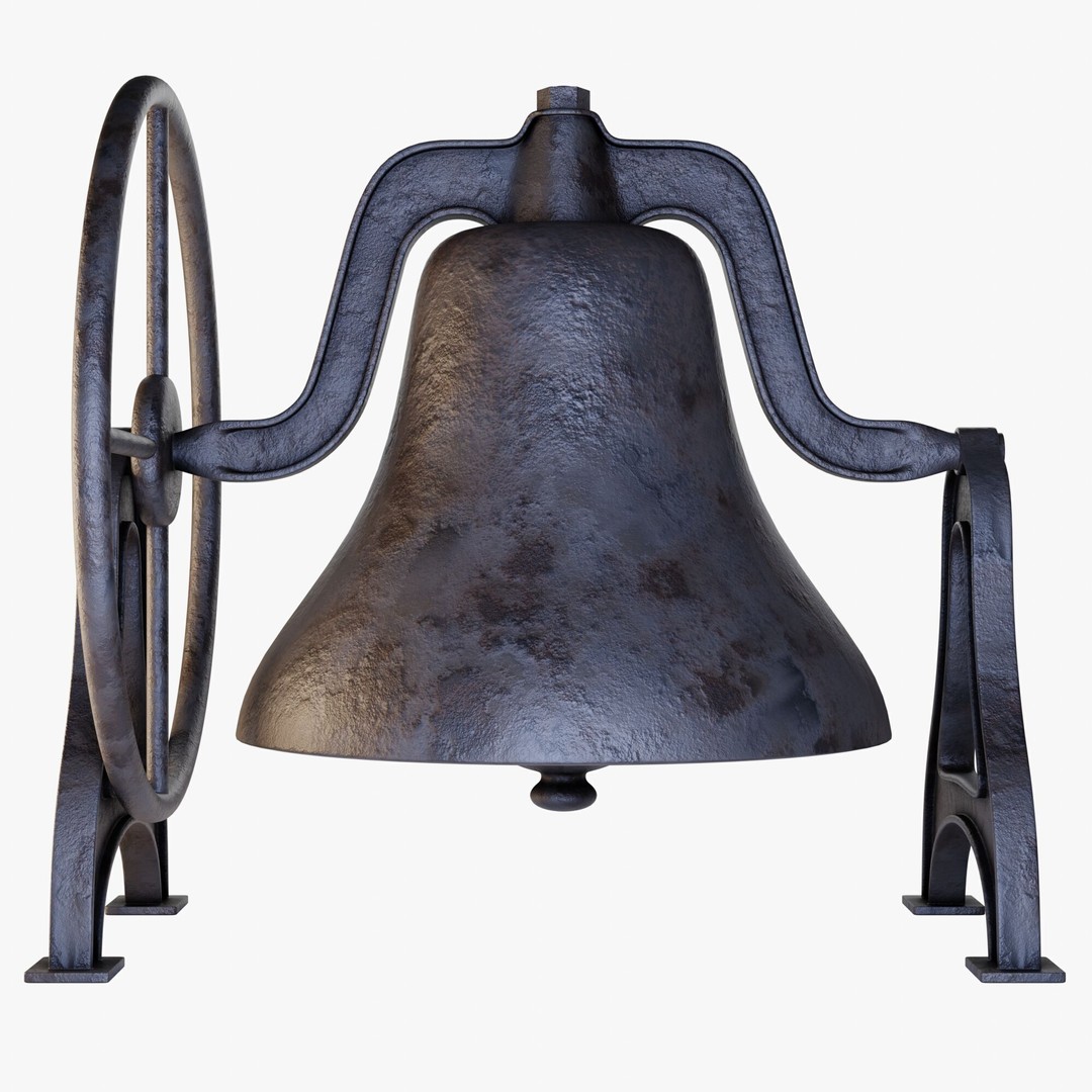 Antique Bell 3D Model – Highly Detailed Architectural Decoration, Blender, FBX, OBJ - View 7