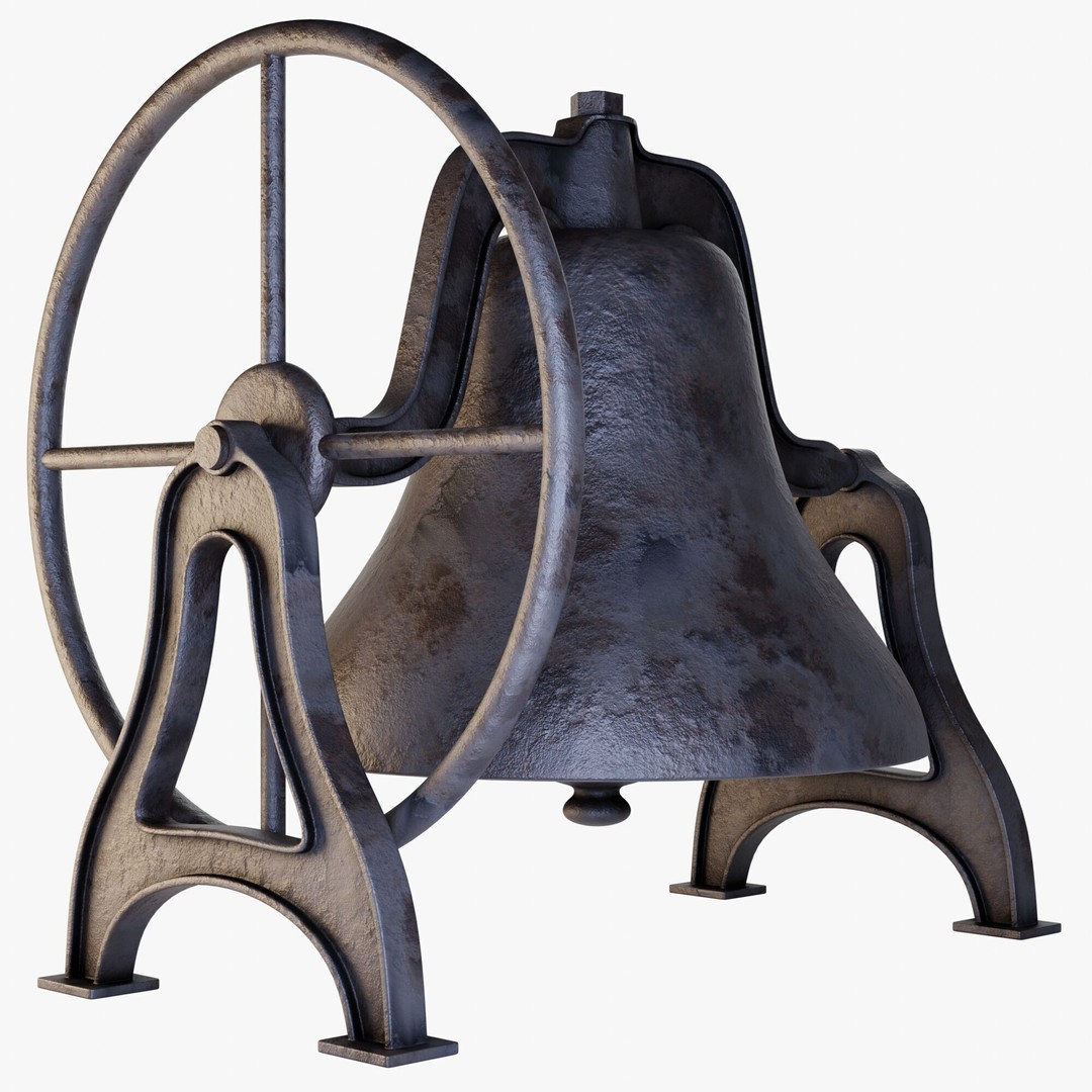 Antique Bell 3D Model – Highly Detailed Architectural Decoration, Blender, FBX, OBJ - View 8