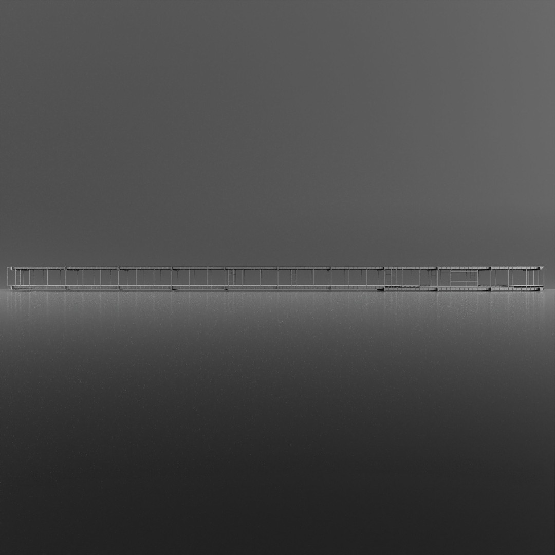 Industrial Metal Ramp 3D Model – High Poly PBR Game Asset, FBX - View 6