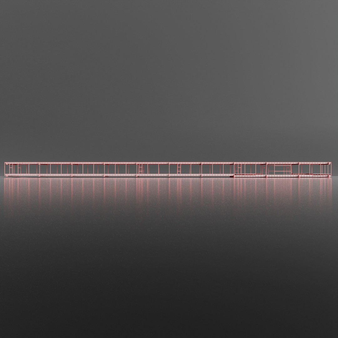 Industrial Metal Ramp 3D Model – High Poly PBR Game Asset, FBX - View 7