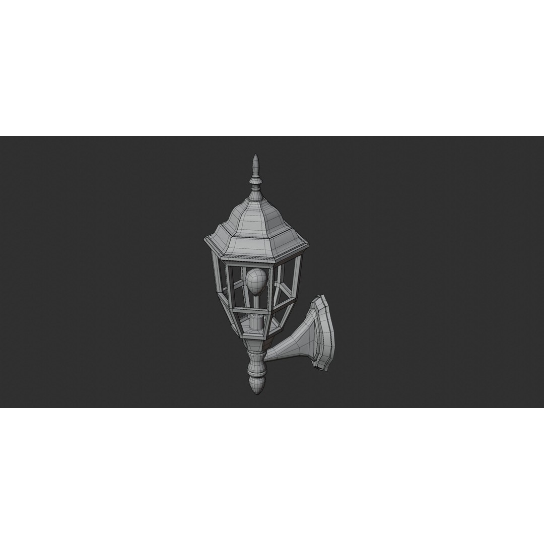 Outdoor Lamp 3D Model – Architectural Lighting Asset, FBX - View 10