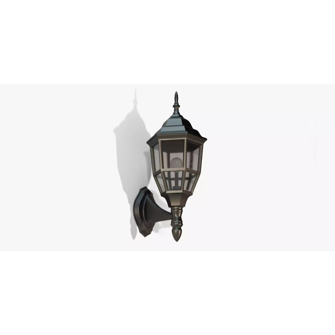 Outdoor Lamp 3D Model – Architectural Lighting Asset, FBX - View 2