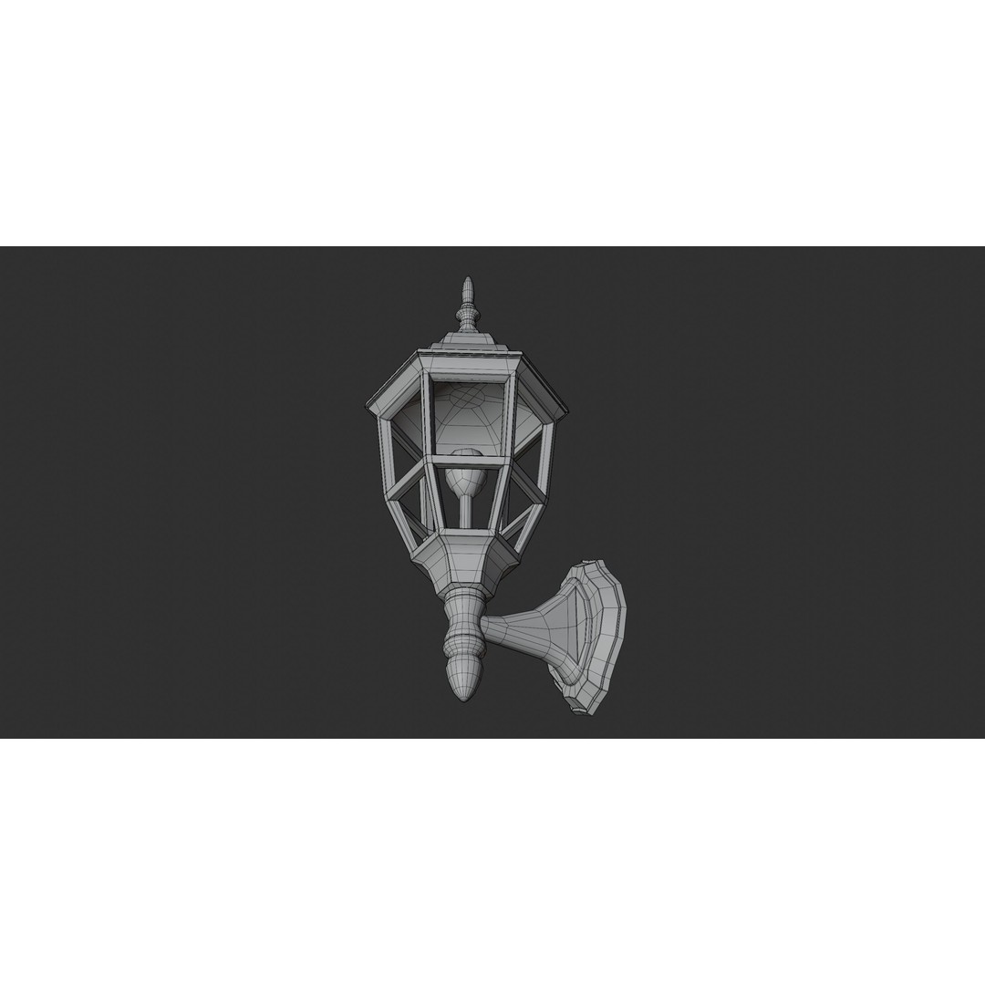 Outdoor Lamp 3D Model – Architectural Lighting Asset, FBX - View 8