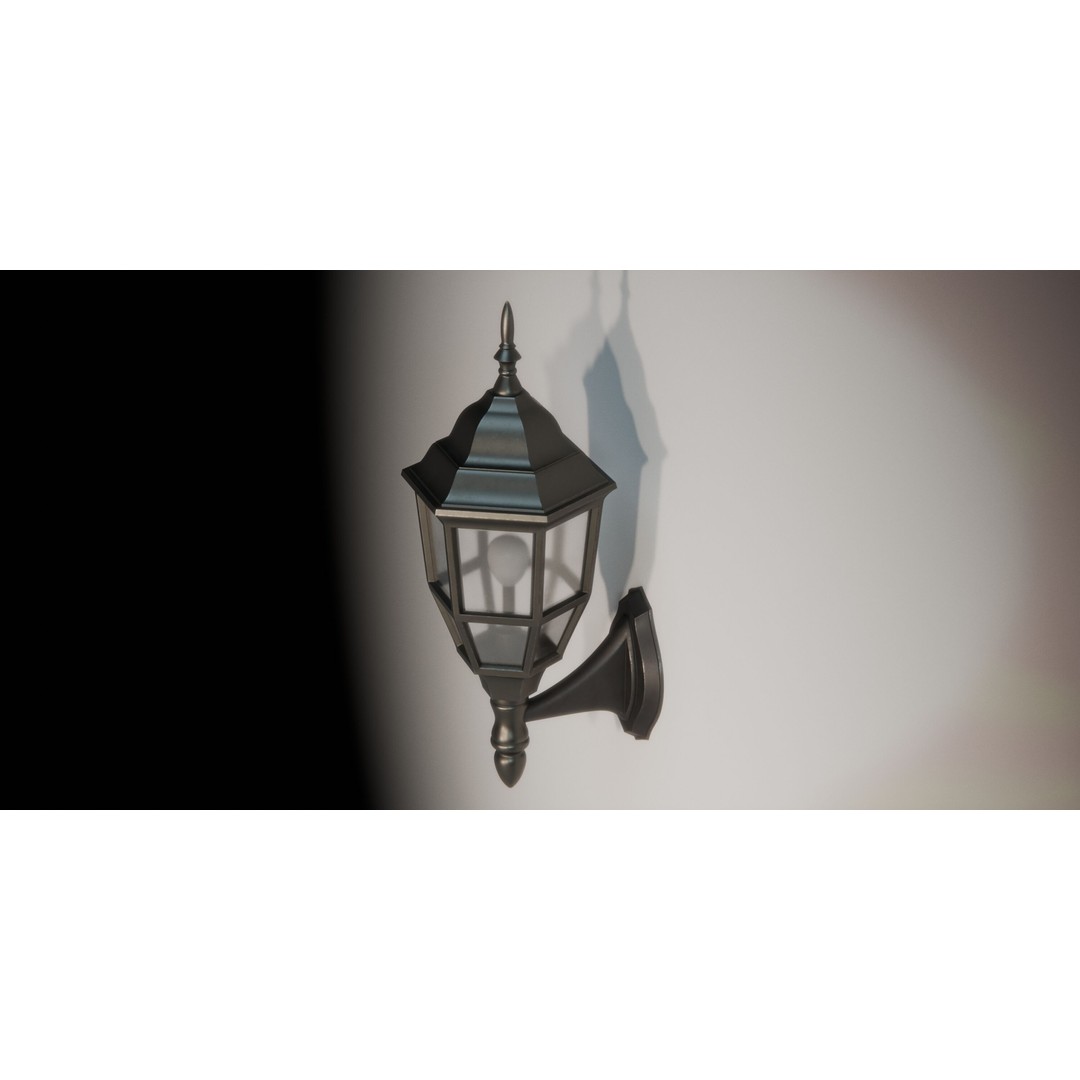 Outdoor Lamp 3D Model – Architectural Lighting Asset, FBX - View 9
