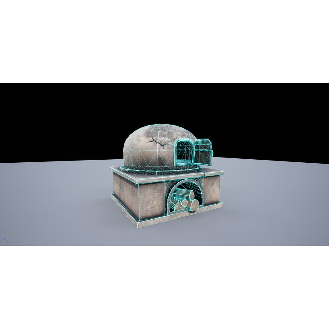 Medieval Oven 3D Model – Low Poly Game-Ready Asset, PBR Textures, FBX - View 13