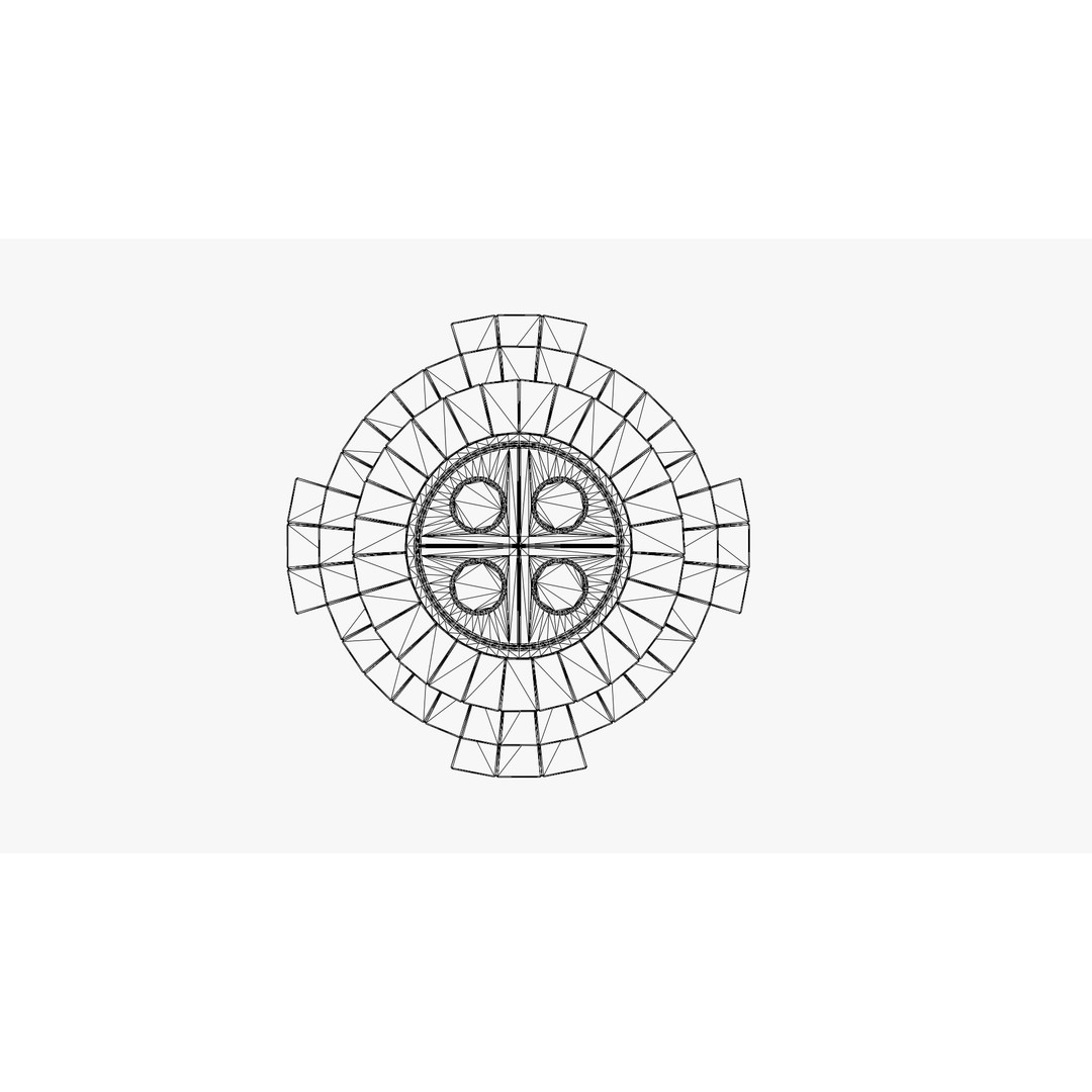 Ancient Stone Altar 3D Model – Low Poly Architectural Asset, FBX - View 8