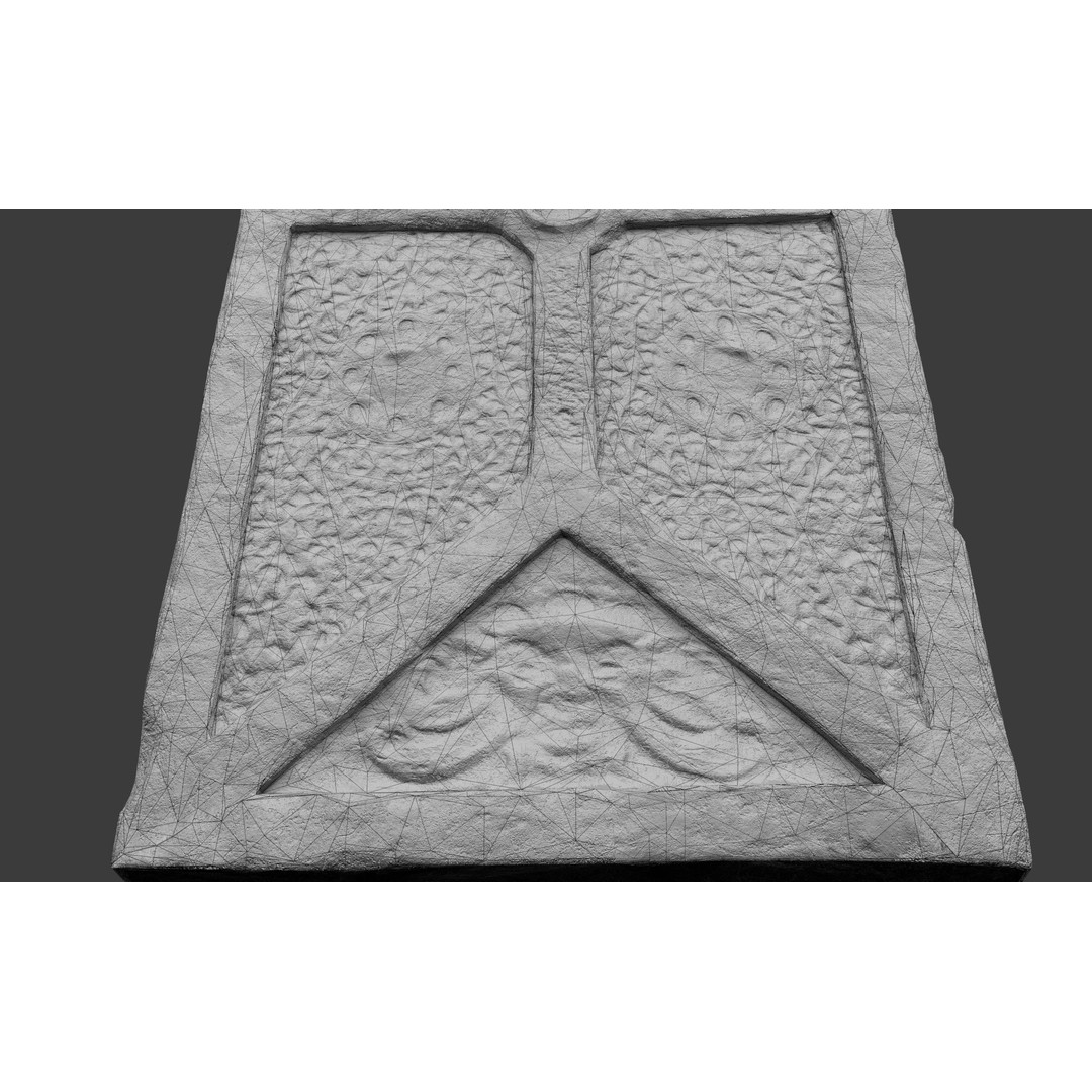 Stone Door 3D Model – Low-Poly Architectural Asset, FBX