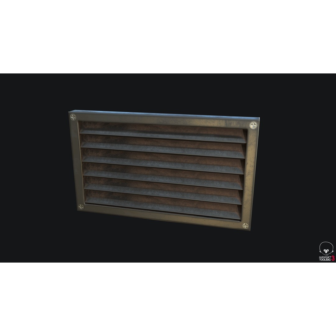 Ventilation Ducts 3D Model – Low Poly PBR Game Asset, FBX & OBJ