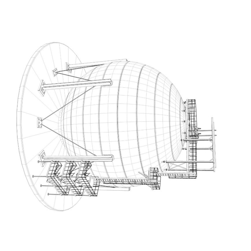 Refinery Module 3D Model – Realistic Industrial Structure, FBX, OBJ - View 11