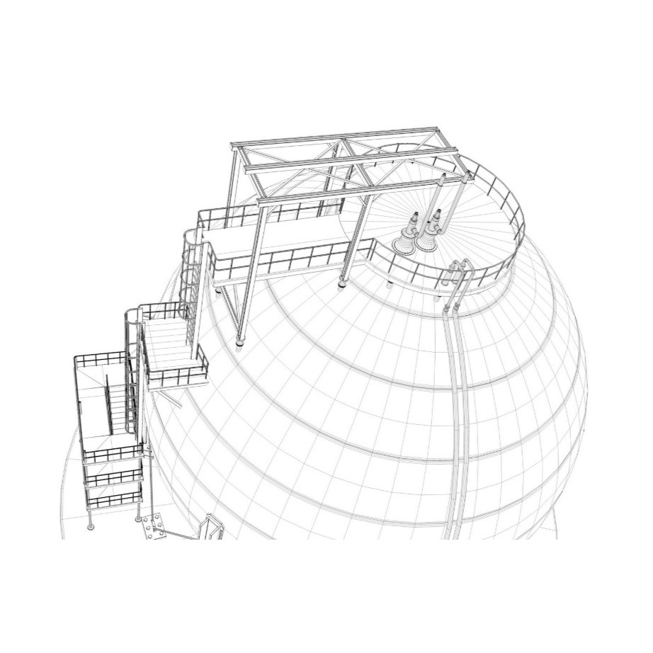 Refinery Module 3D Model – Realistic Industrial Structure, FBX, OBJ - View 12