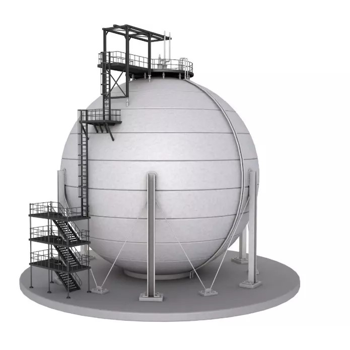 Refinery Module 3D Model – Realistic Industrial Structure, FBX, OBJ - View 2