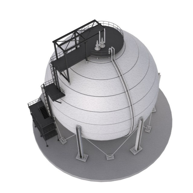 Refinery Module 3D Model – Realistic Industrial Structure, FBX, OBJ - View 3