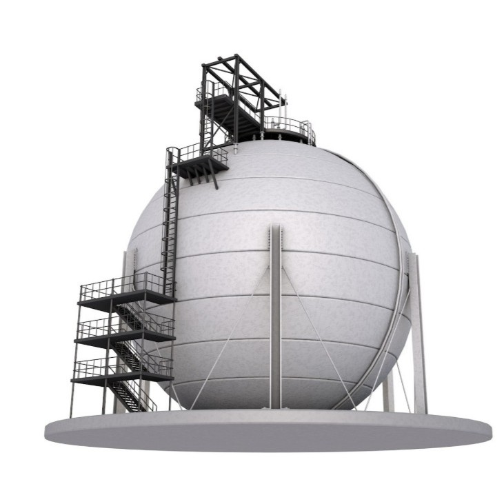Refinery Module 3D Model – Realistic Industrial Structure, FBX, OBJ - View 4