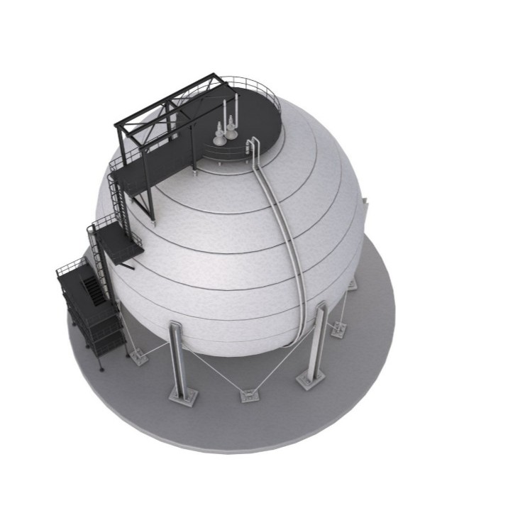 Refinery Module 3D Model – Realistic Industrial Structure, FBX, OBJ - View 8