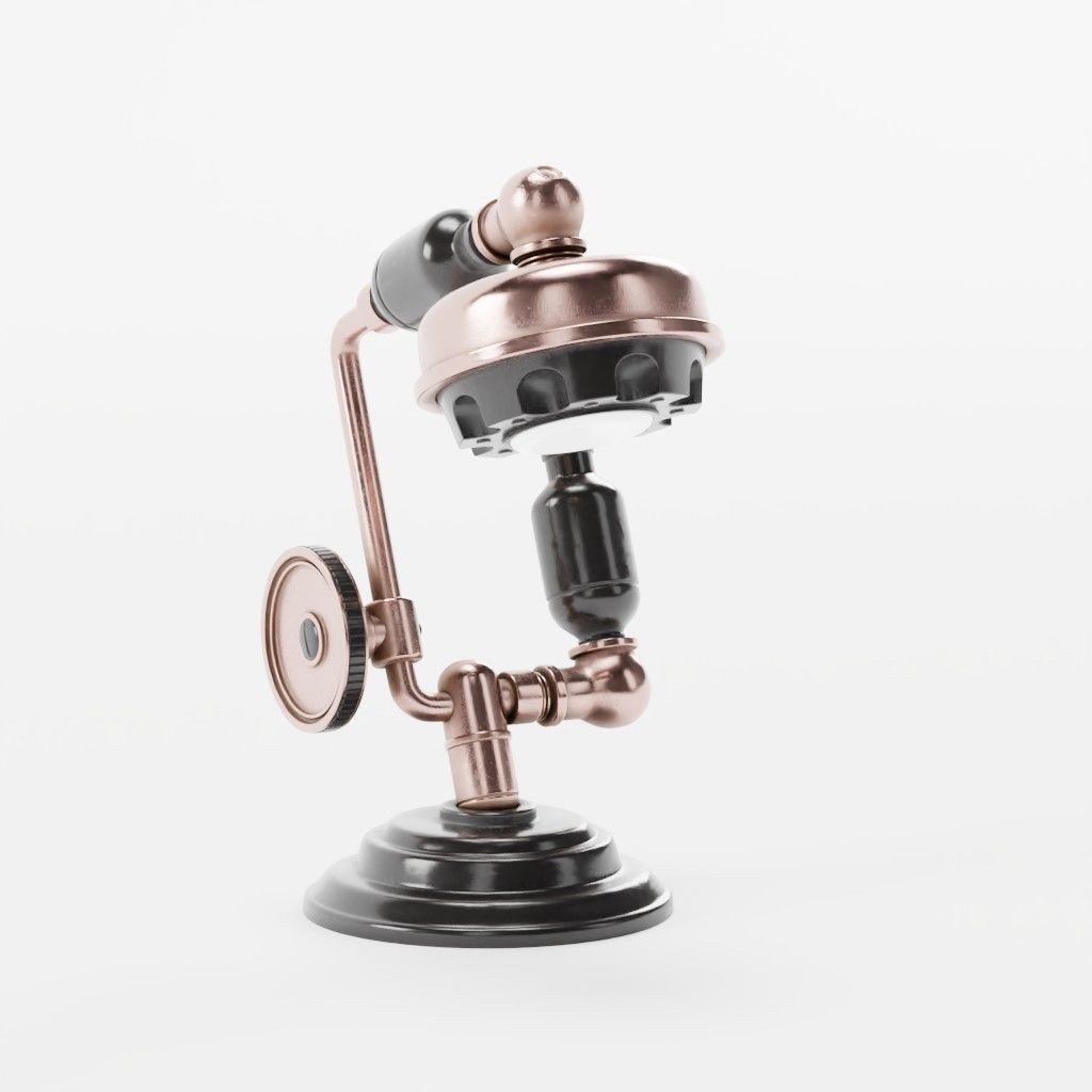 Vintage Lab Lamp 3D Model – Antique Lighting Asset, FBX - View 19