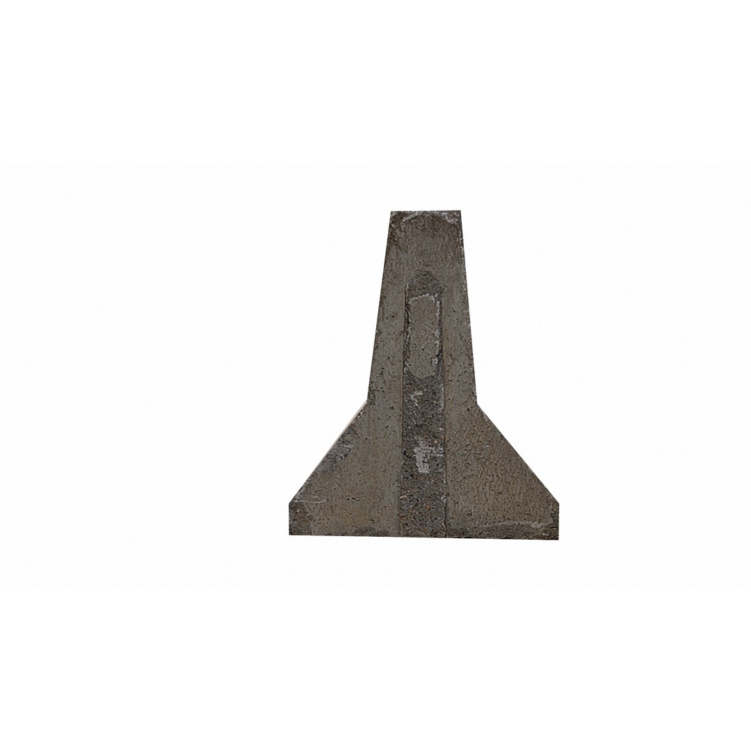 Road Blocker 3D Model – Low Poly Game Asset, FBX, OBJ, Blender - View 10