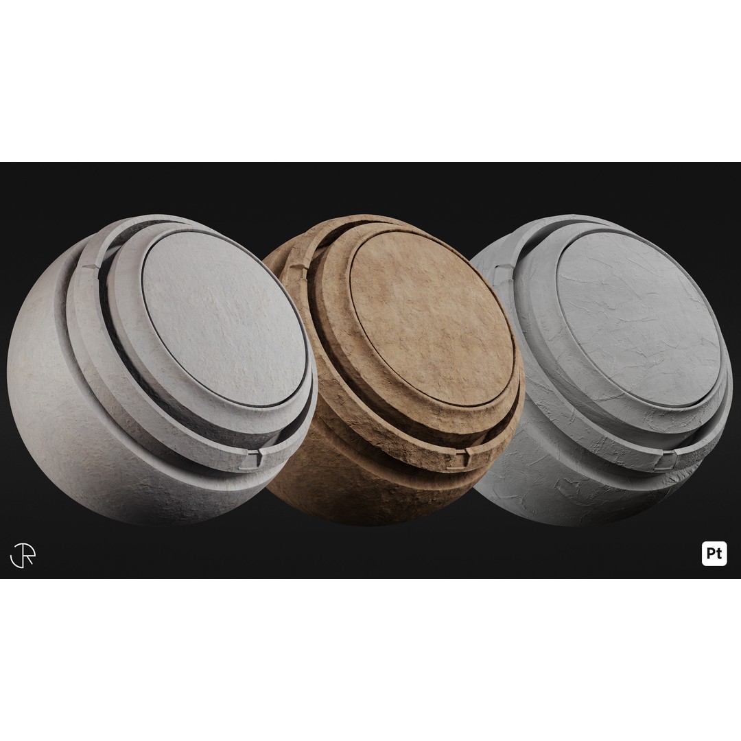 Urban Environment Smart Materials 3D Model – PBR Textures for Substance Painter