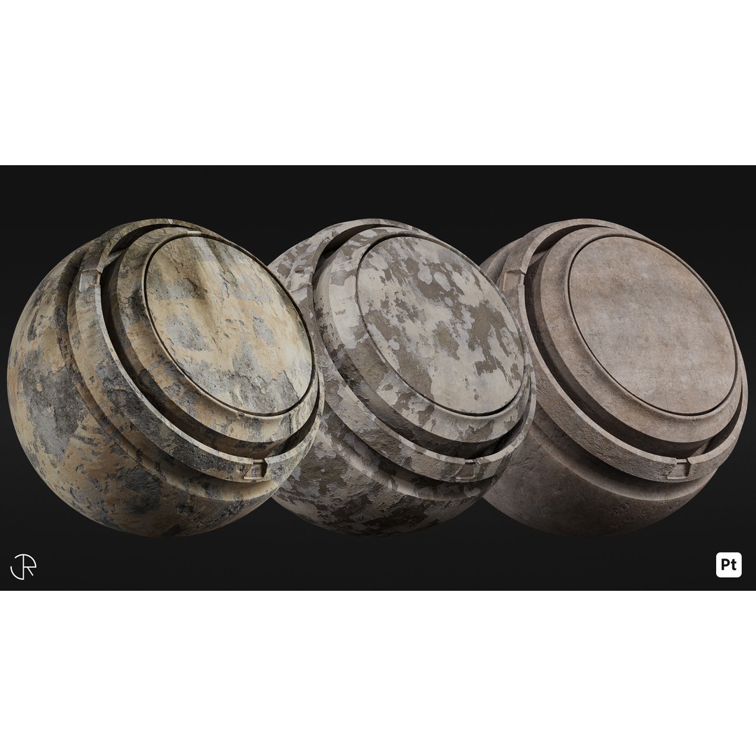 Urban Environment Smart Materials 3D Model – PBR Textures for Substance Painter - View 5