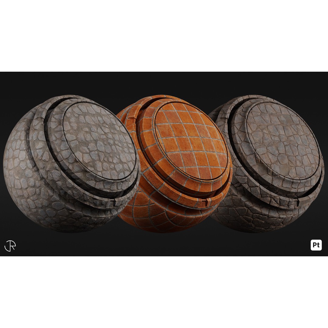 Urban Environment Smart Materials 3D Model – PBR Textures for Substance Painter - View 6