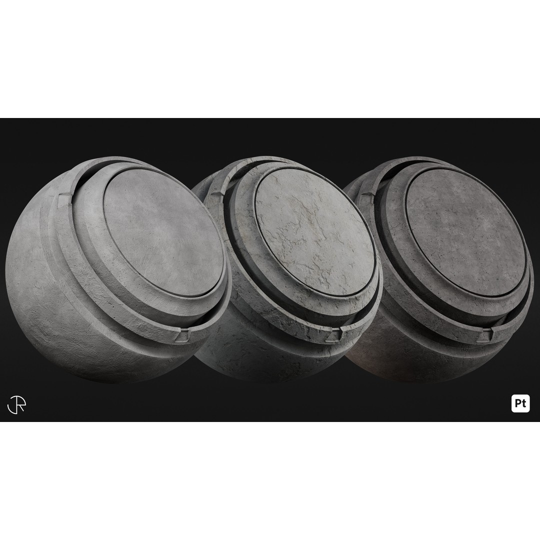 Urban Environment Smart Materials 3D Model – PBR Textures for Substance Painter - View 8