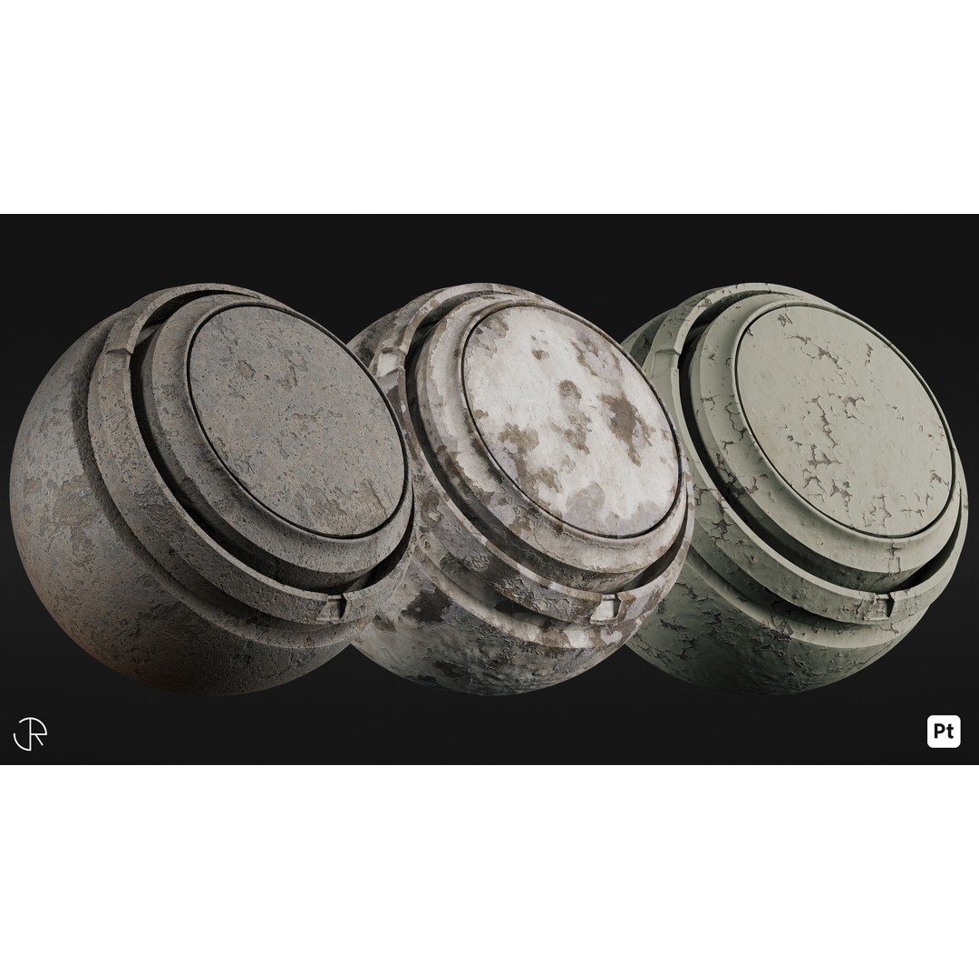 Urban Environment Smart Materials 3D Model – PBR Textures for Substance Painter - View 9