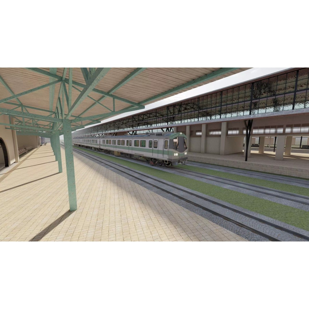 Fictional Train Station 3D Model – Modern Electric Trains, Lumion Ready - View 13