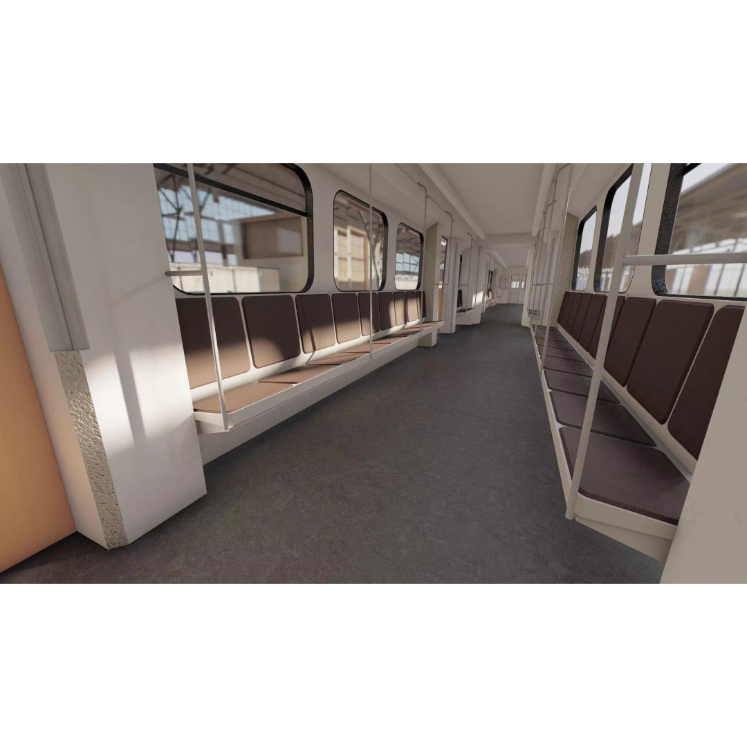 Fictional Train Station 3D Model – Modern Electric Trains, Lumion Ready - View 30