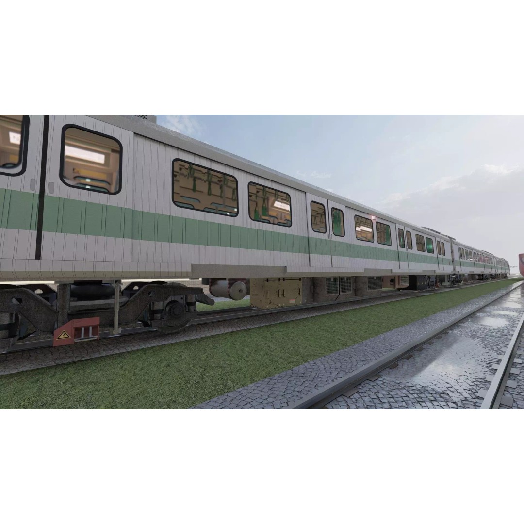 Fictional Train Station 3D Model – Modern Electric Trains, Lumion Ready - View 34