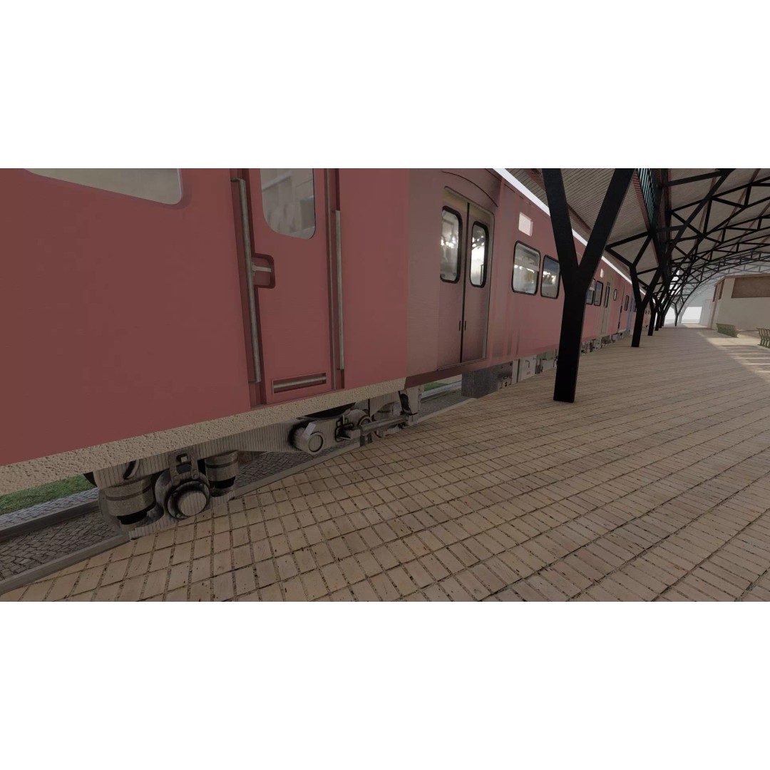 Fictional Train Station 3D Model – Modern Electric Trains, Lumion Ready - View 41