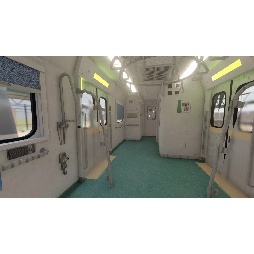 Fictional Train Station 3D Model – Modern Electric Trains, Lumion Ready - View 46