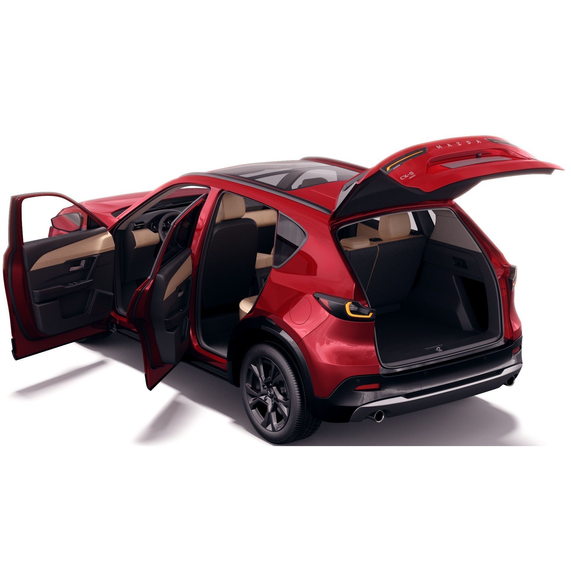 Mazda CX-5 2026 - Detailed Interior and Exterior 3D Model - View 14