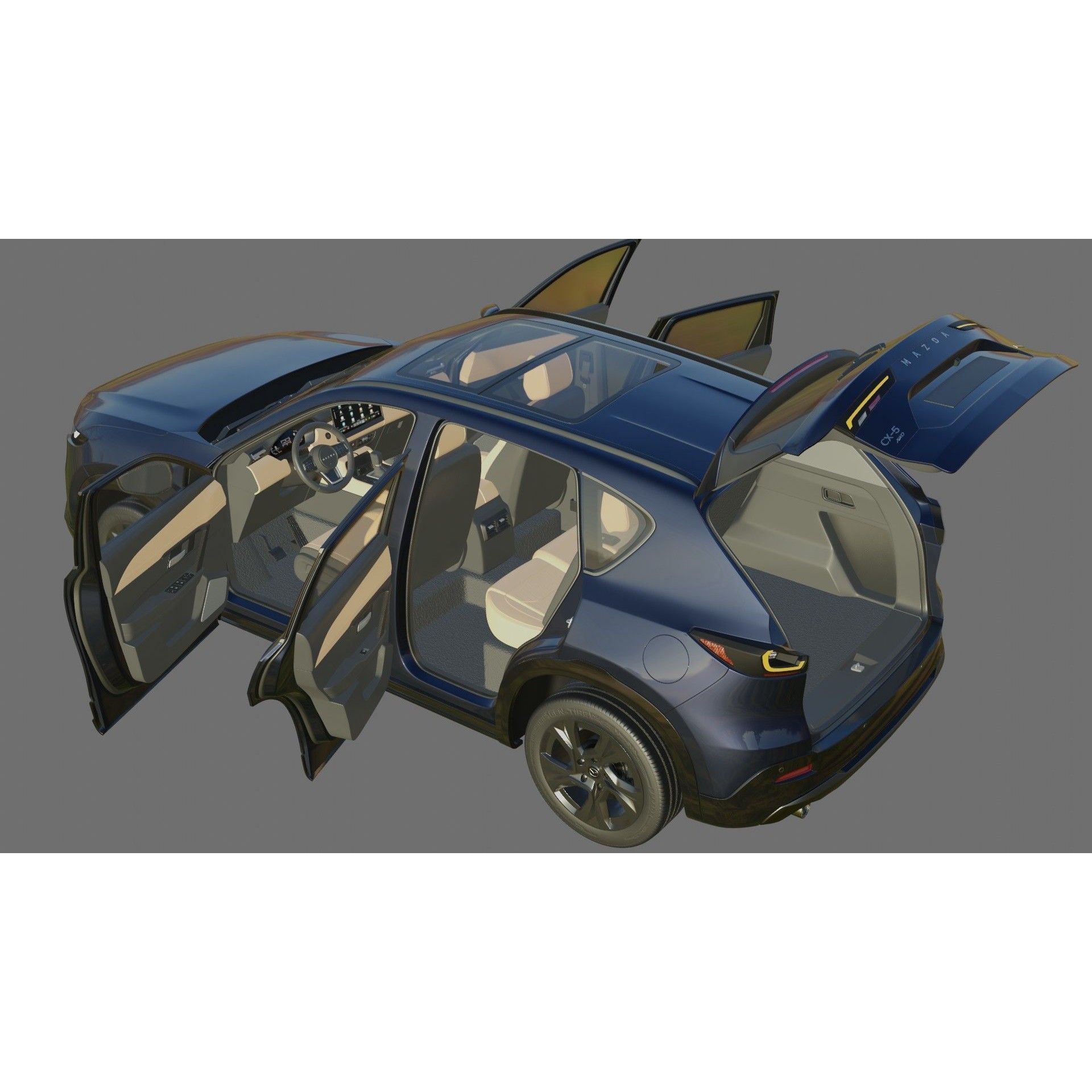 Mazda CX-5 2026 - Detailed Interior and Exterior 3D Model - View 29