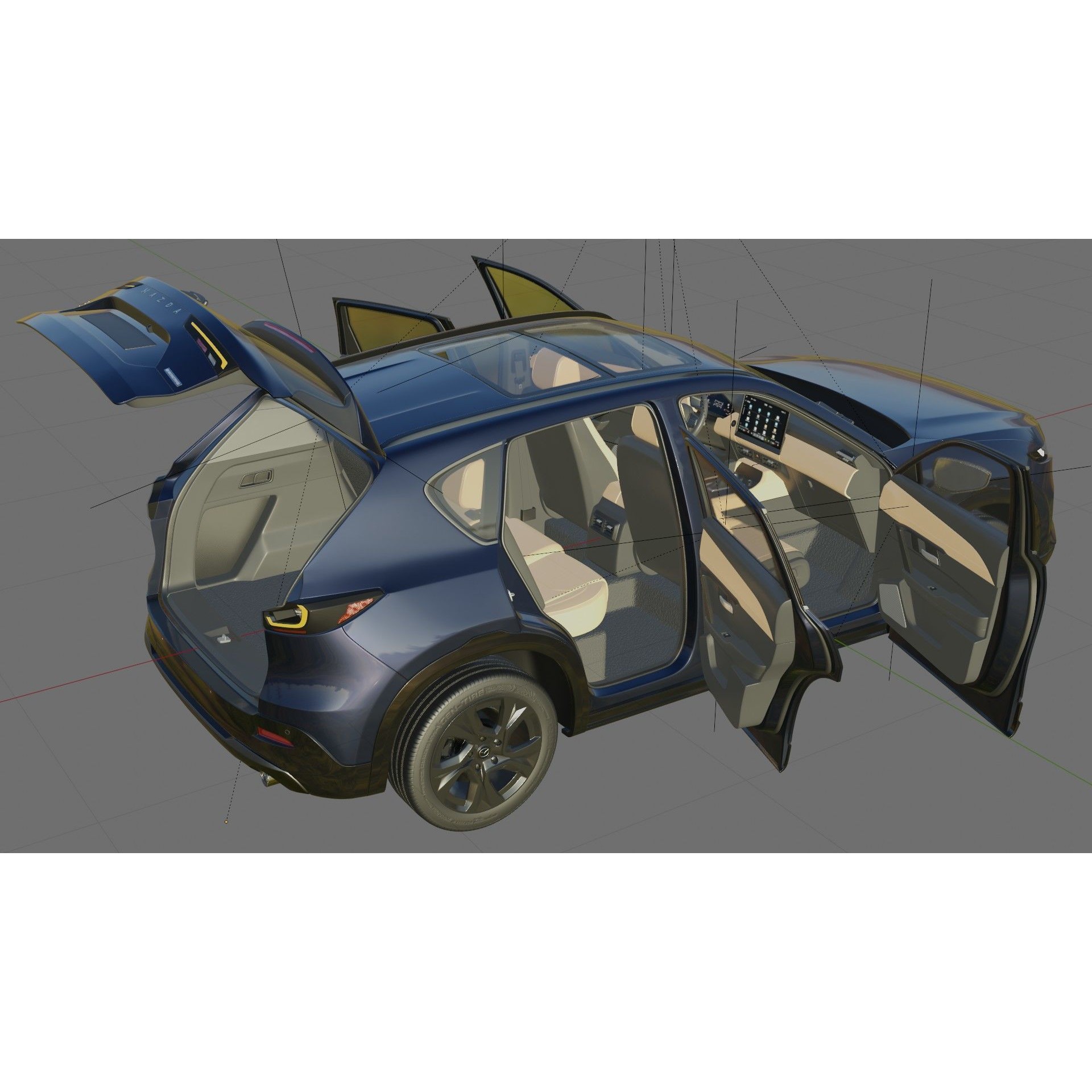 Mazda CX-5 2026 - Detailed Interior and Exterior 3D Model - View 30