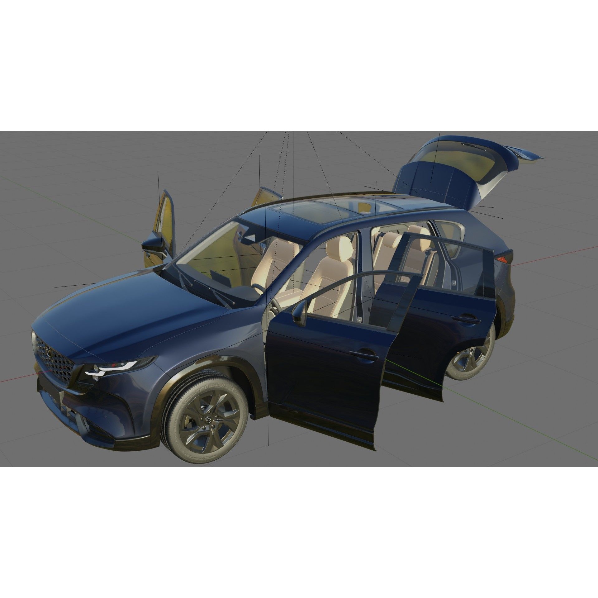 Mazda CX-5 2026 - Detailed Interior and Exterior 3D Model - View 33