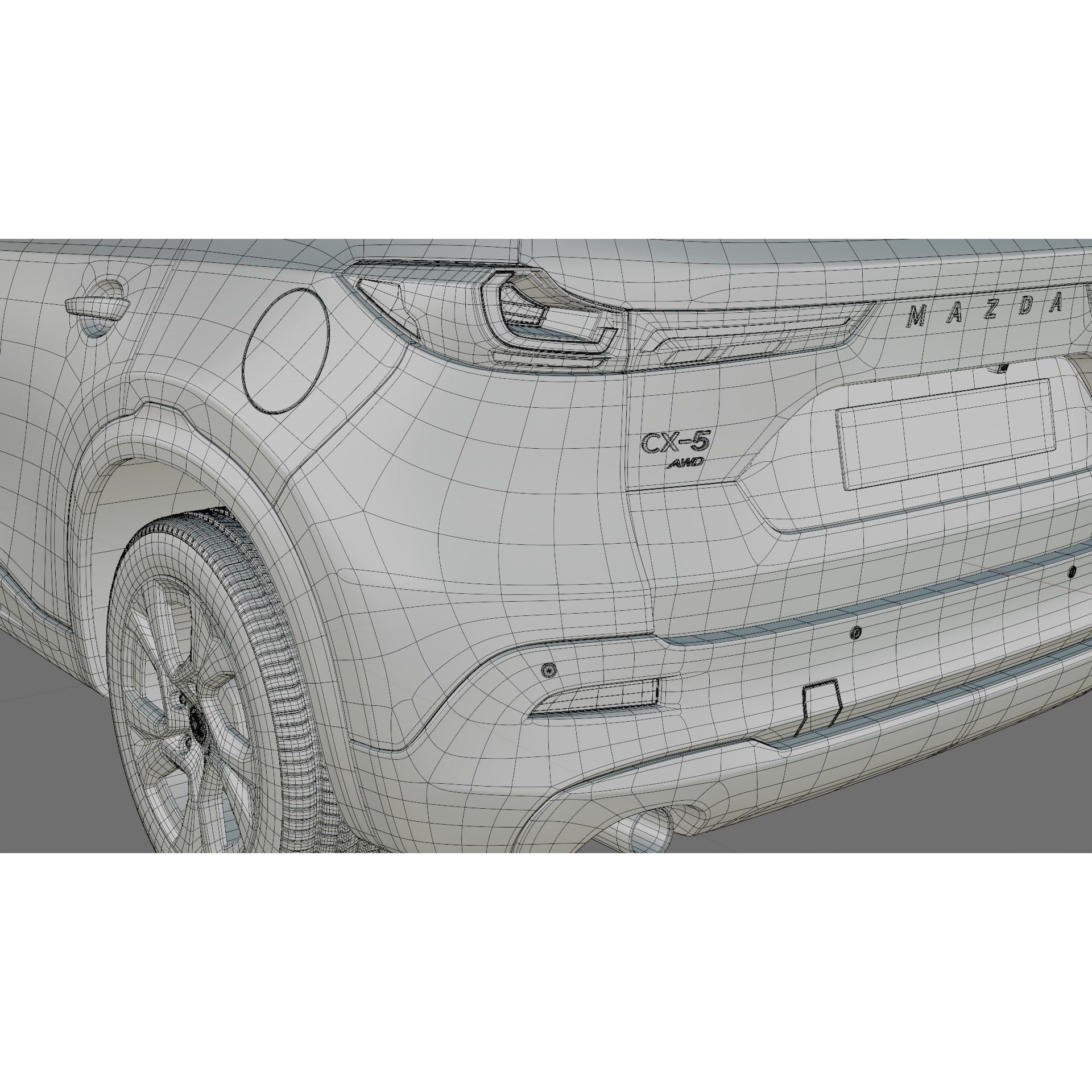 Mazda CX-5 2026 - Detailed Interior and Exterior 3D Model - View 37