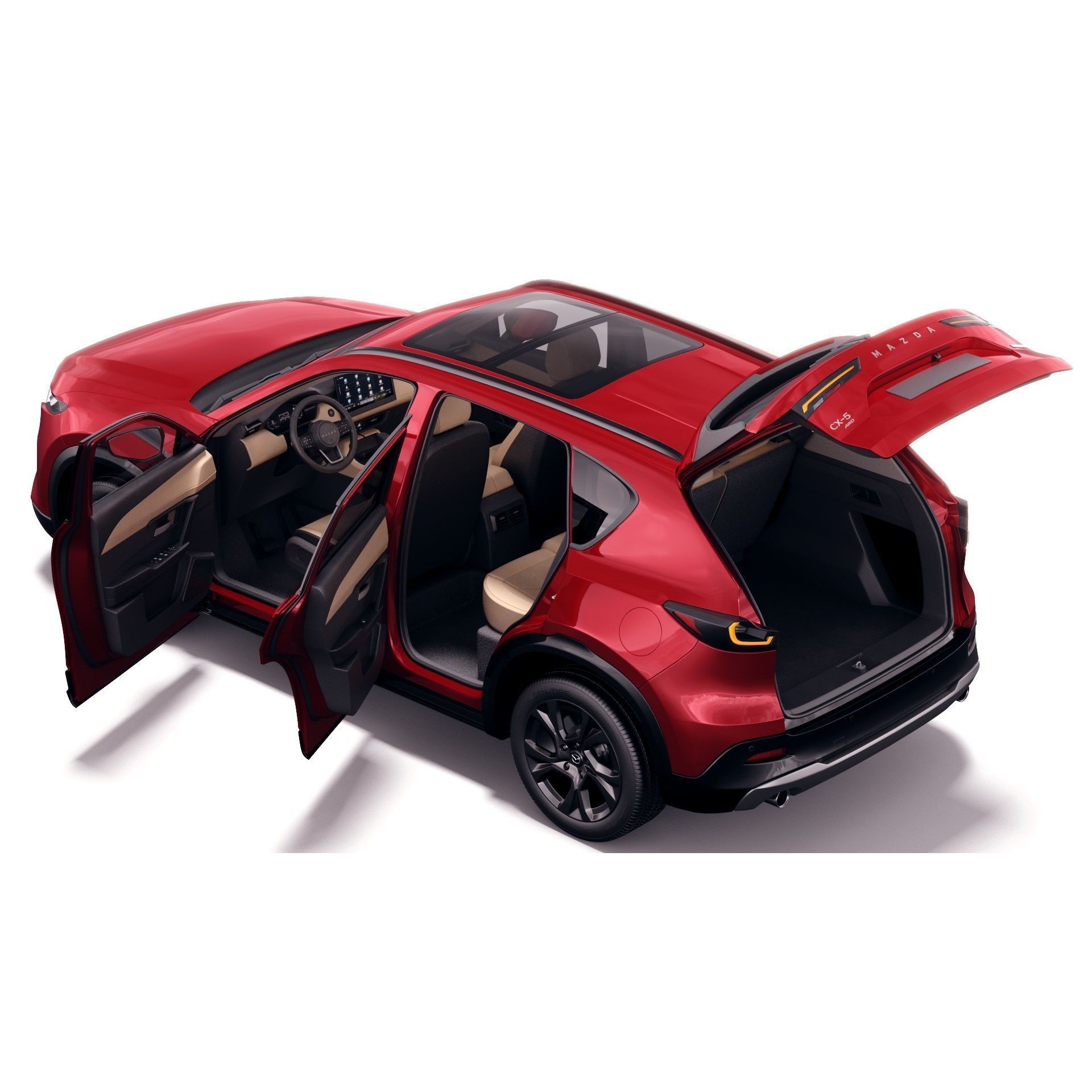Mazda CX-5 2026 - Detailed Interior and Exterior 3D Model - View 4