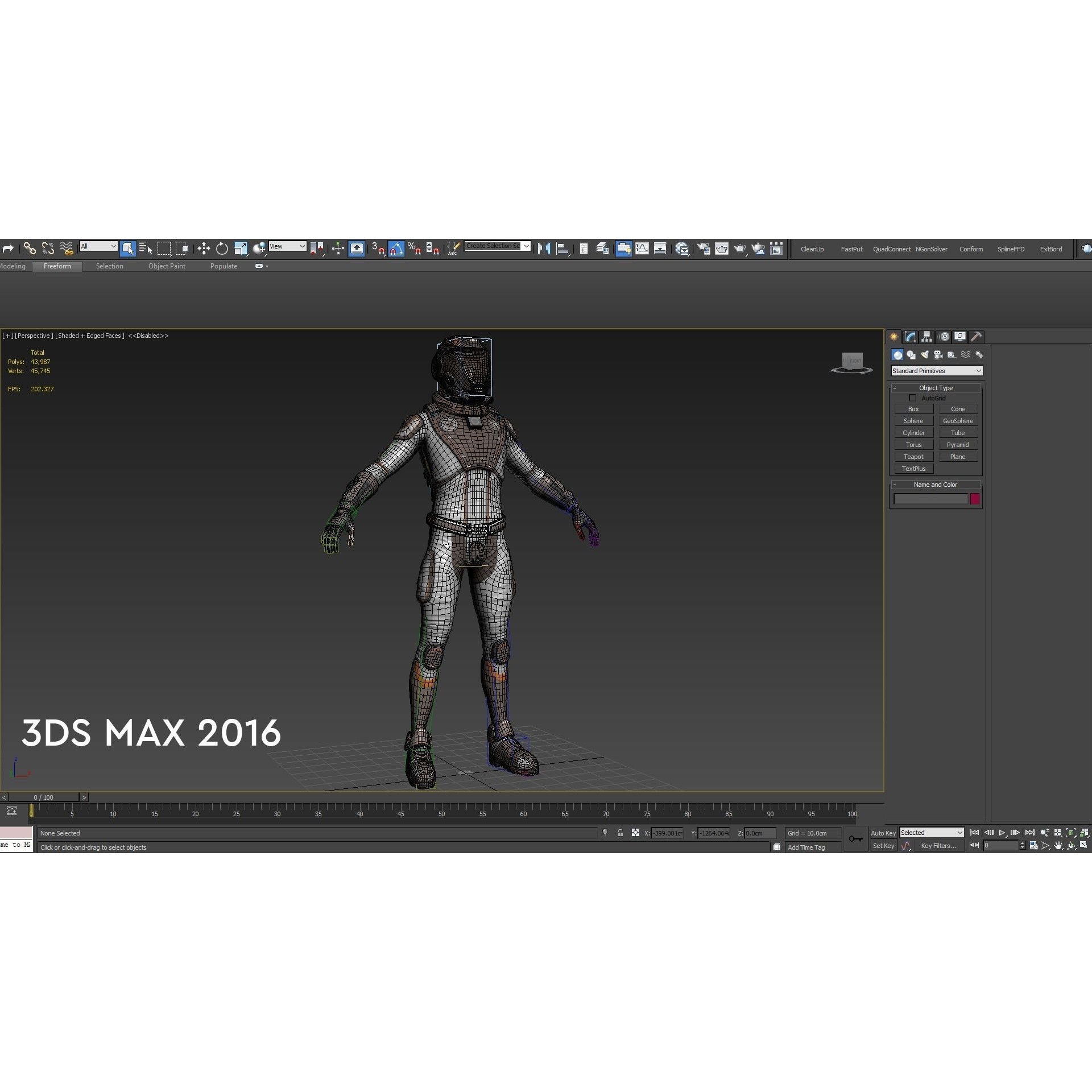 Mars Suit - Low-Poly Game-Ready 3D Model - View 16
