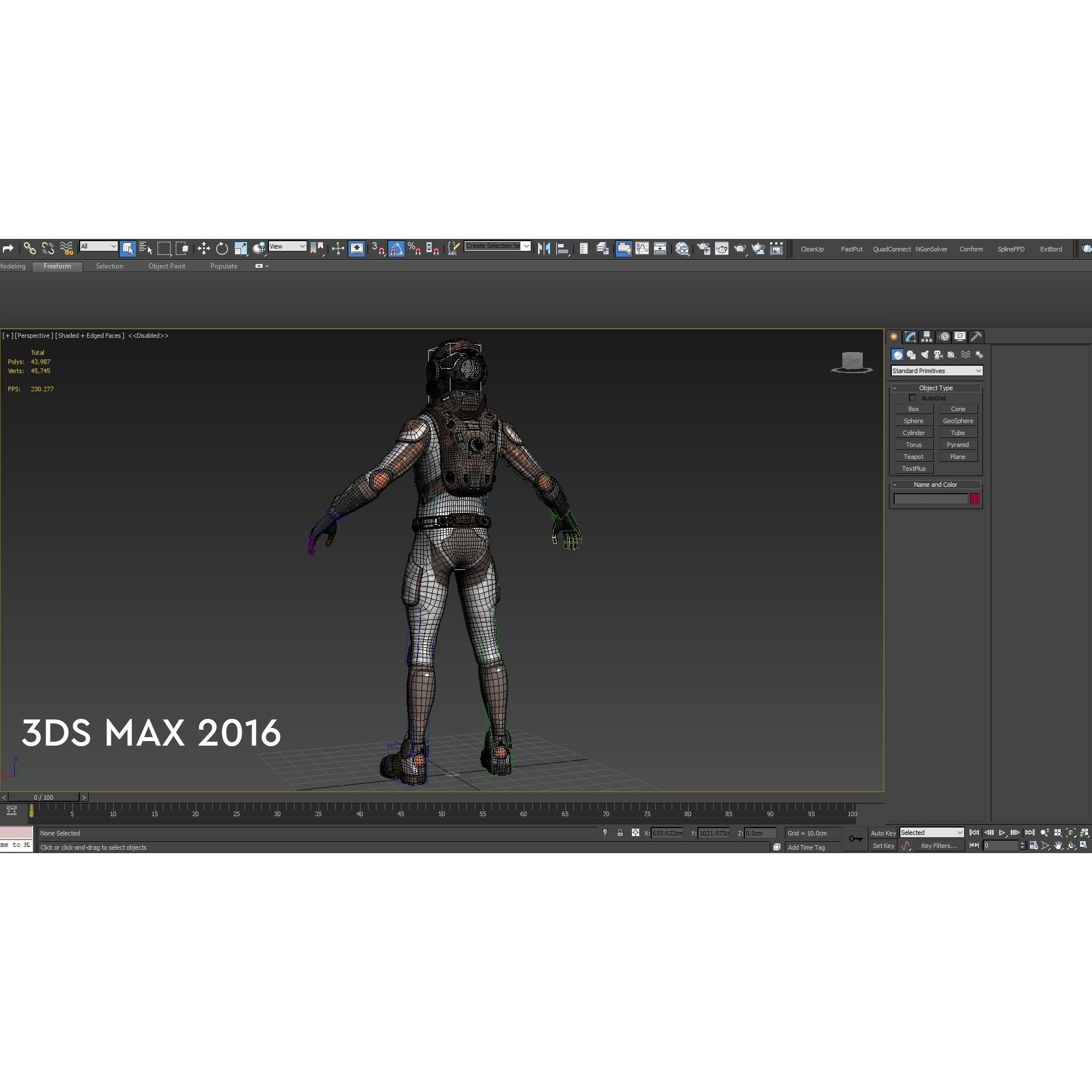 Mars Suit - Low-Poly Game-Ready 3D Model - View 17