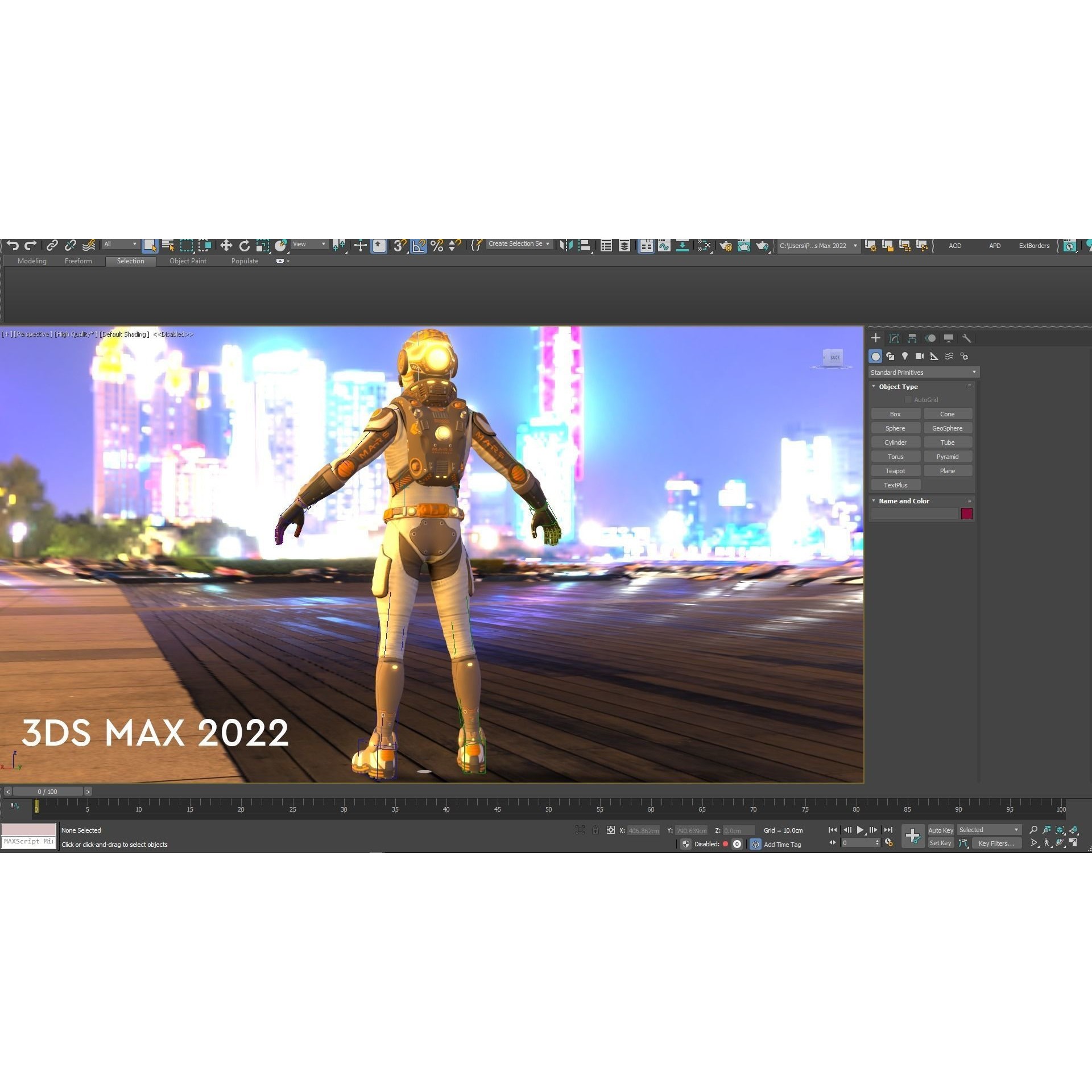 Mars Suit - Low-Poly Game-Ready 3D Model - View 22