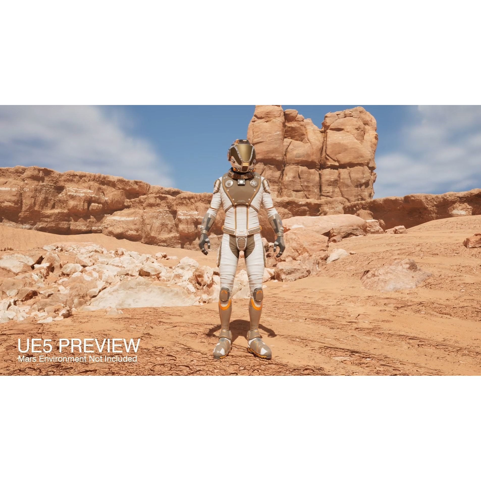 Mars Suit - Low-Poly Game-Ready 3D Model - View 29