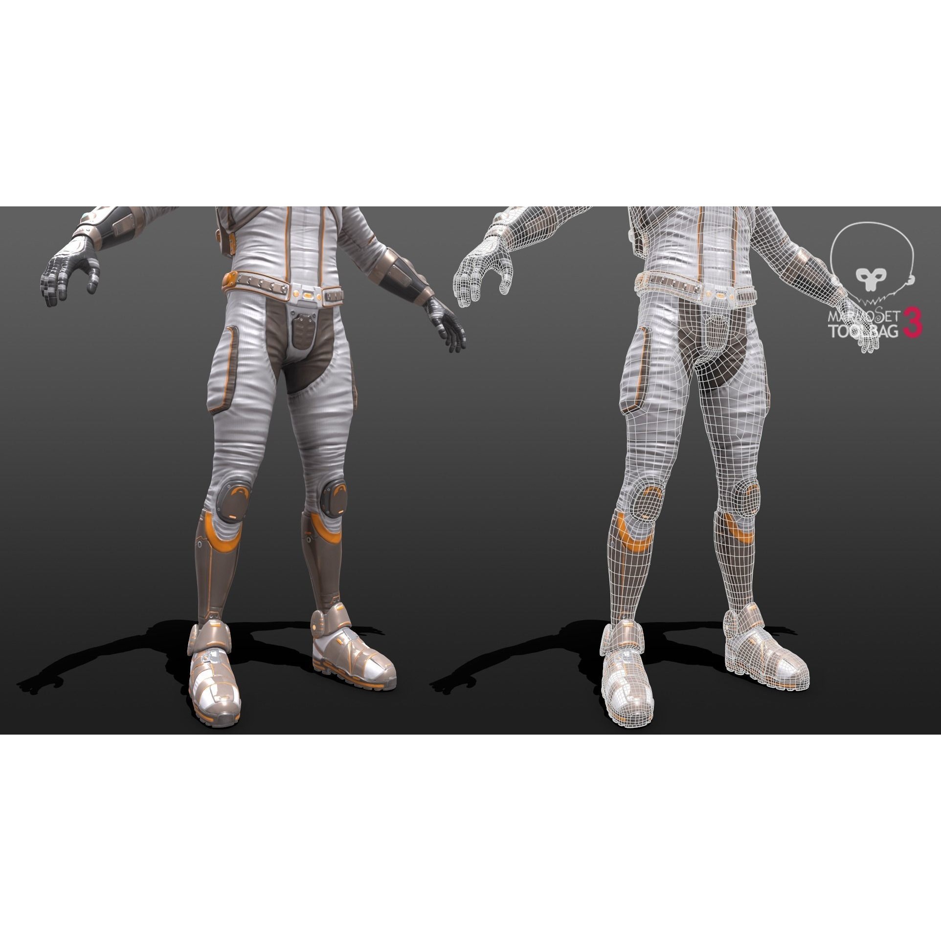Mars Suit - Low-Poly Game-Ready 3D Model - View 6