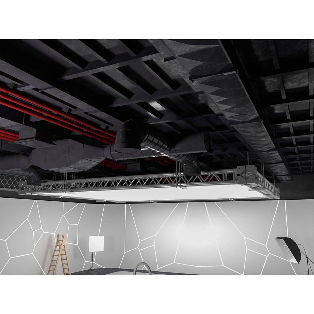Hangar Studio 3D Model – Industrial Photography Scene, FBX & Blender - View 7