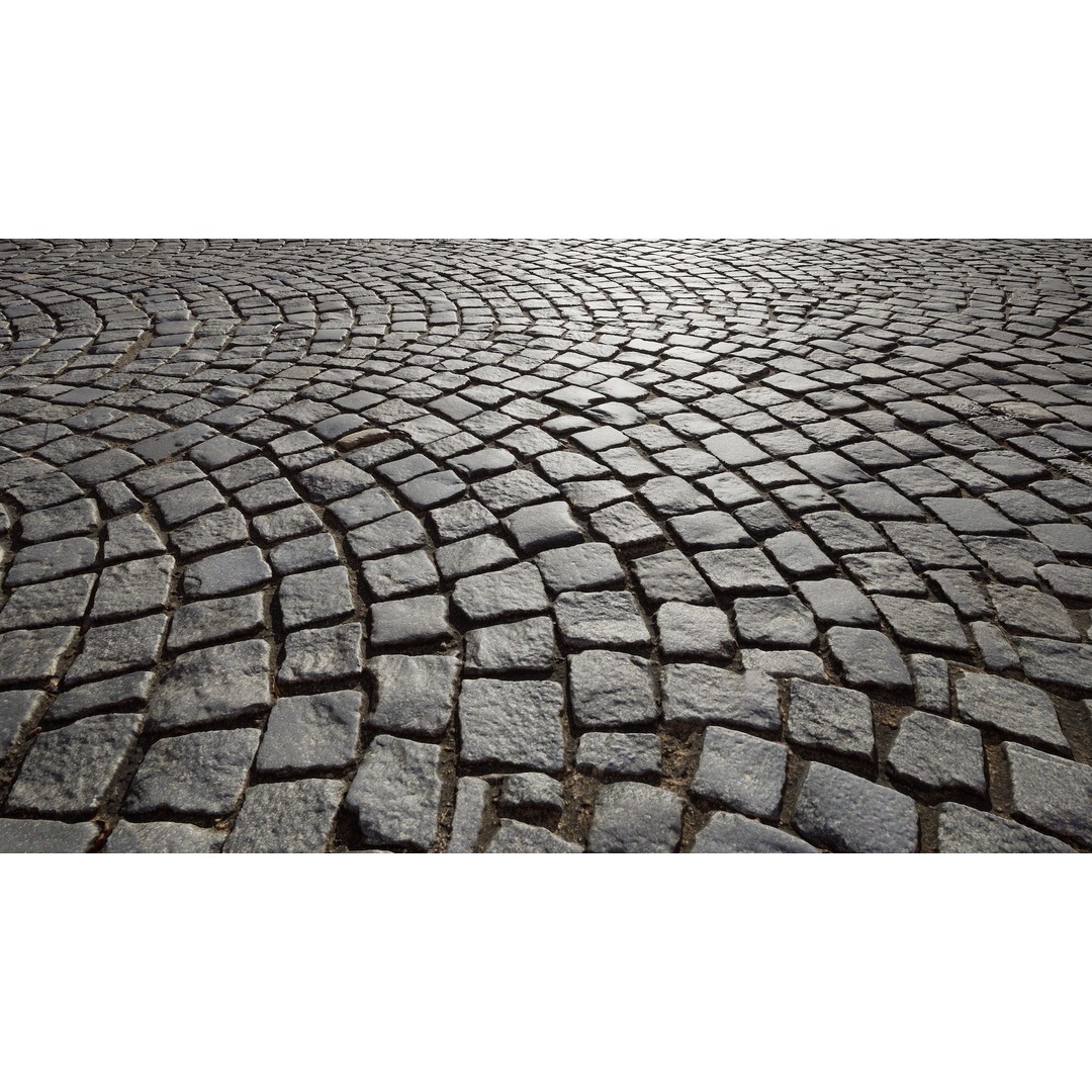 Paving Materials 3D Model – Low Poly PBR Textures with Snow and Puddles - View 18