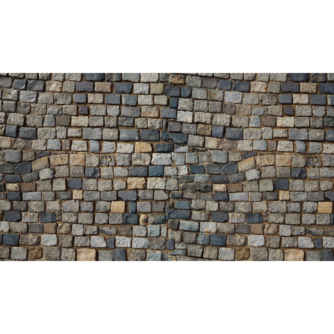 Paving Materials 3D Model – Low Poly PBR Textures with Snow and Puddles - View 4