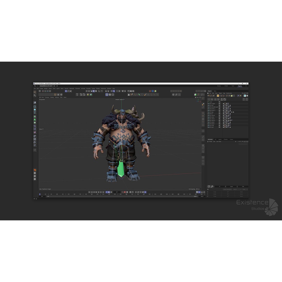 Stylized Warrior Pack 1 – Low-Poly Hero Fantasy Character 3D Model, FBX - View 11